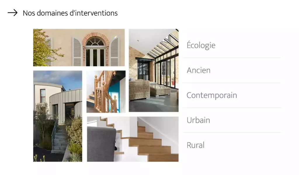réalisation portfolio architecte