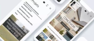 site web mobile architecte
