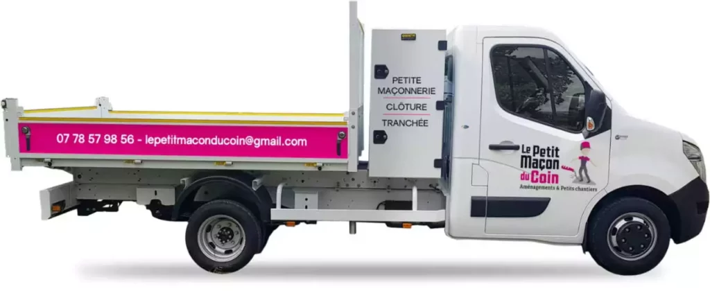 habillage camion maçon