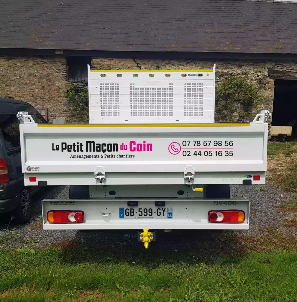 habillage camion maçonnerie