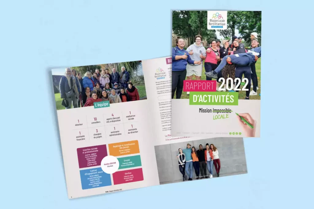 mise en page rapport d'activité Mission Local