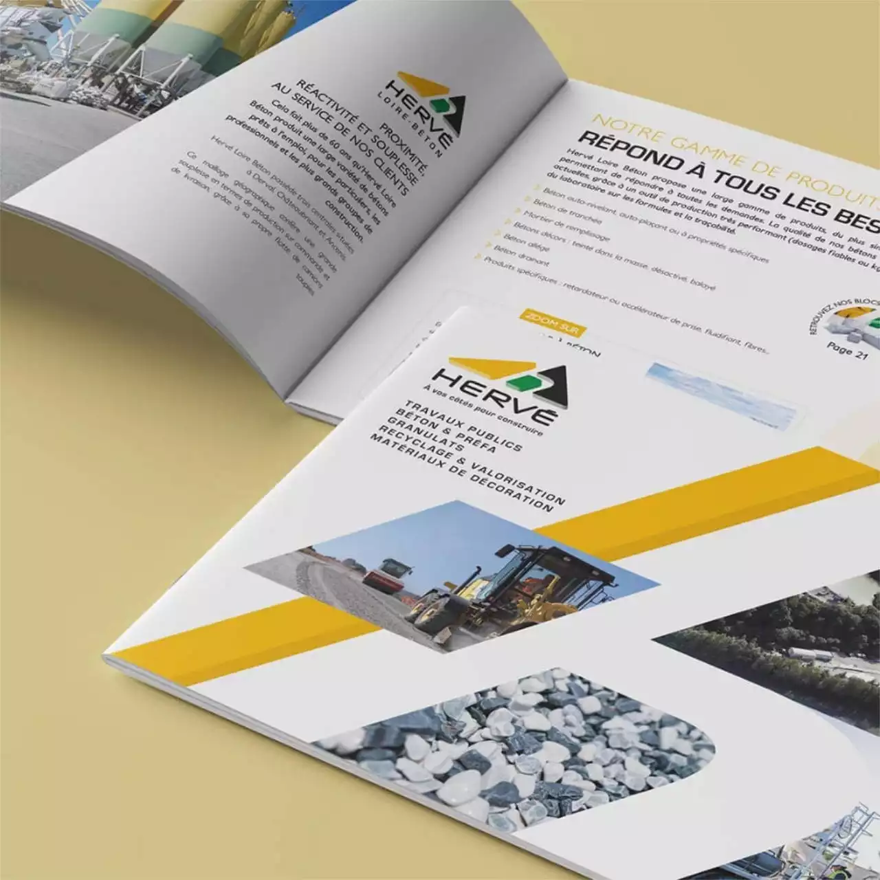 mise en page catalogue Hervé