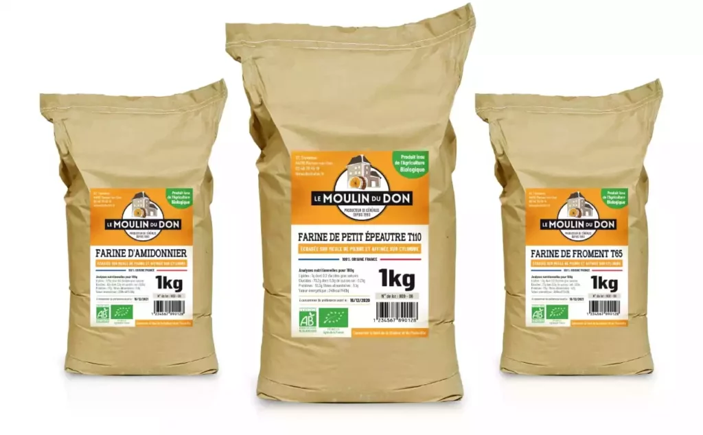 packaging sachets farine