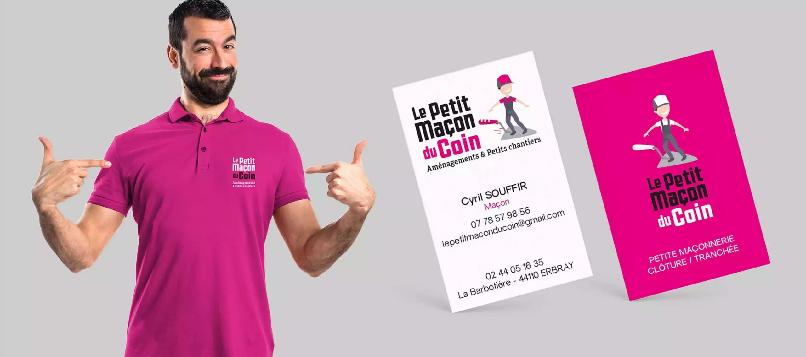 carte de visite Le Petit Maçon du Coin