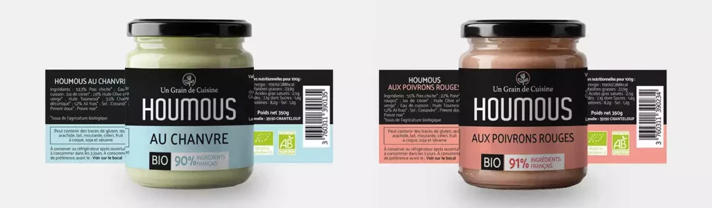 design étiquette bocal Un Grain de Cuisine