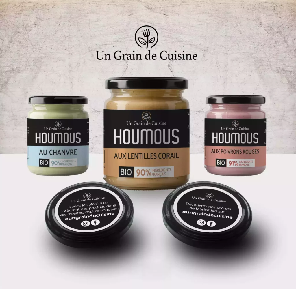 conception étickettes bocaux Un Grain de Cuisine