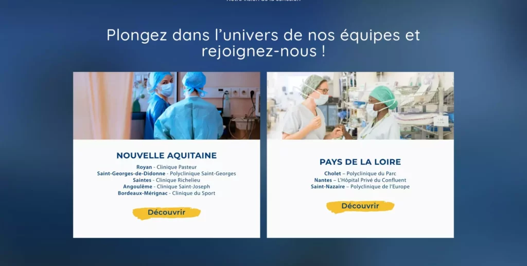 Site web Faire Équipe