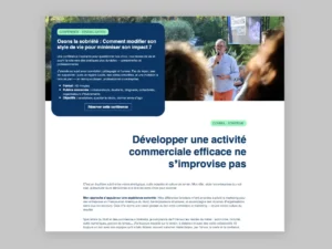 capture d'écran site web vision business